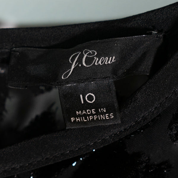 J. Crew Flutter Ruffle Burnout Sparkle Velvet Velour Cheetah Leopard Mini Dress