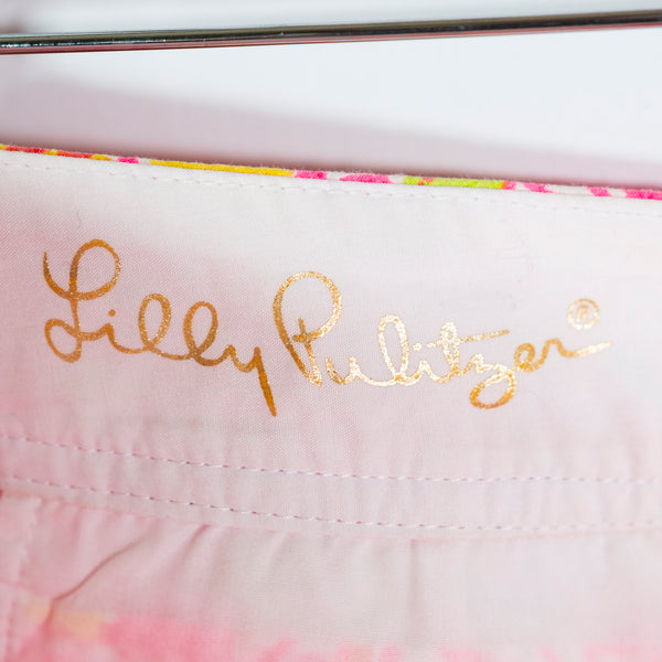 Lilly Pulitzer the Callahan Short Pink Pout Kinis In The Keys Cotton Texture 8