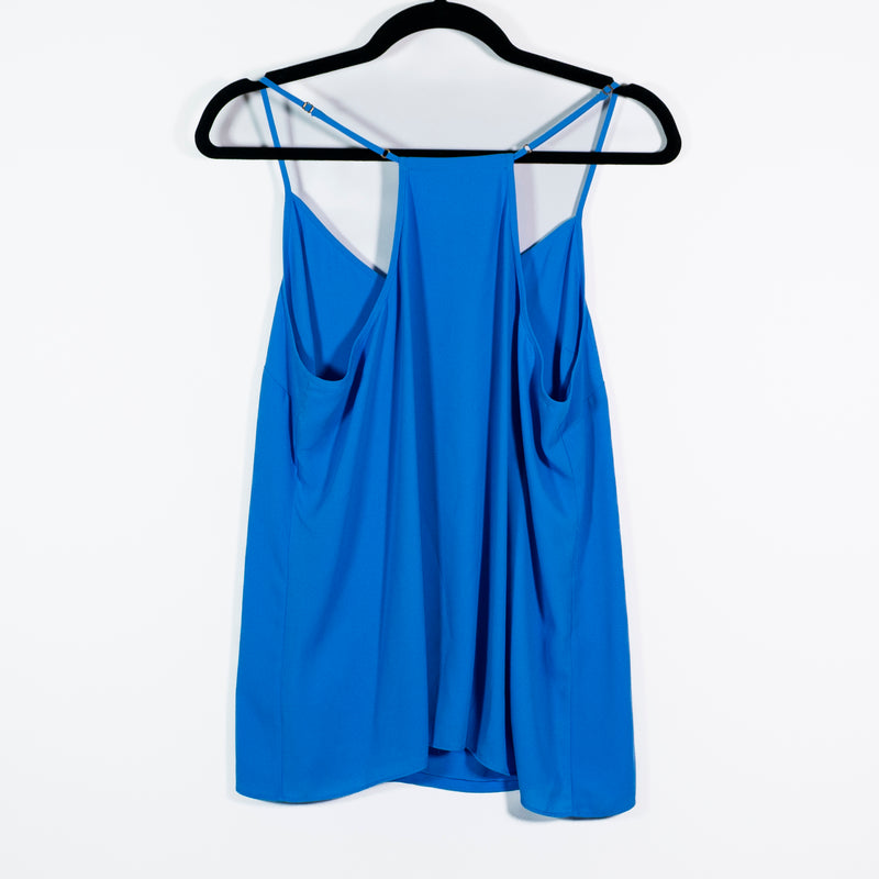 Lilly Pulitzer Dusk Chiffon Racerback Sleeveless tank Top Camisole Bennet Blue L