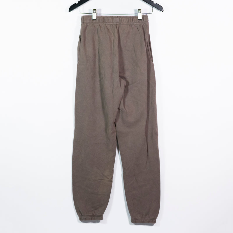 TNA Aritzia Cozy Cotton Fleece Lined Oversized Boyfriend Sweat Pants Beige XS