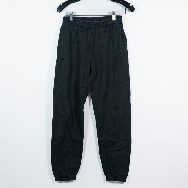 TNA Aritzia Cozy Cotton Fleece Lined Oversized Boyfriend Sweat Pants Black XS