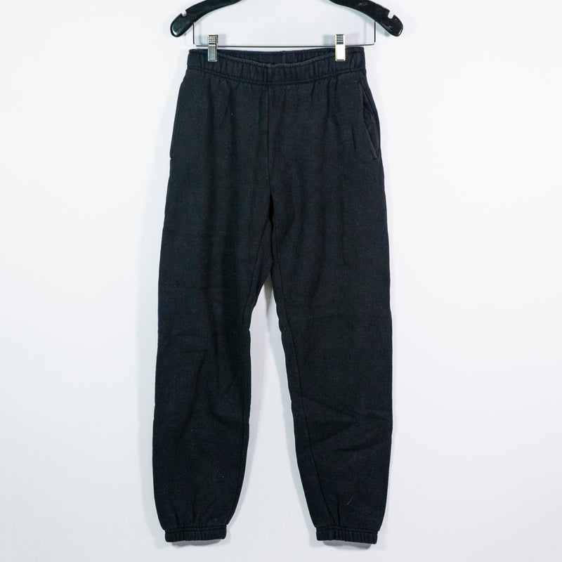 TNA Aritzia Cozy Cotton Fleece Lined Oversized Boyfriend Sweat Pants Black XS