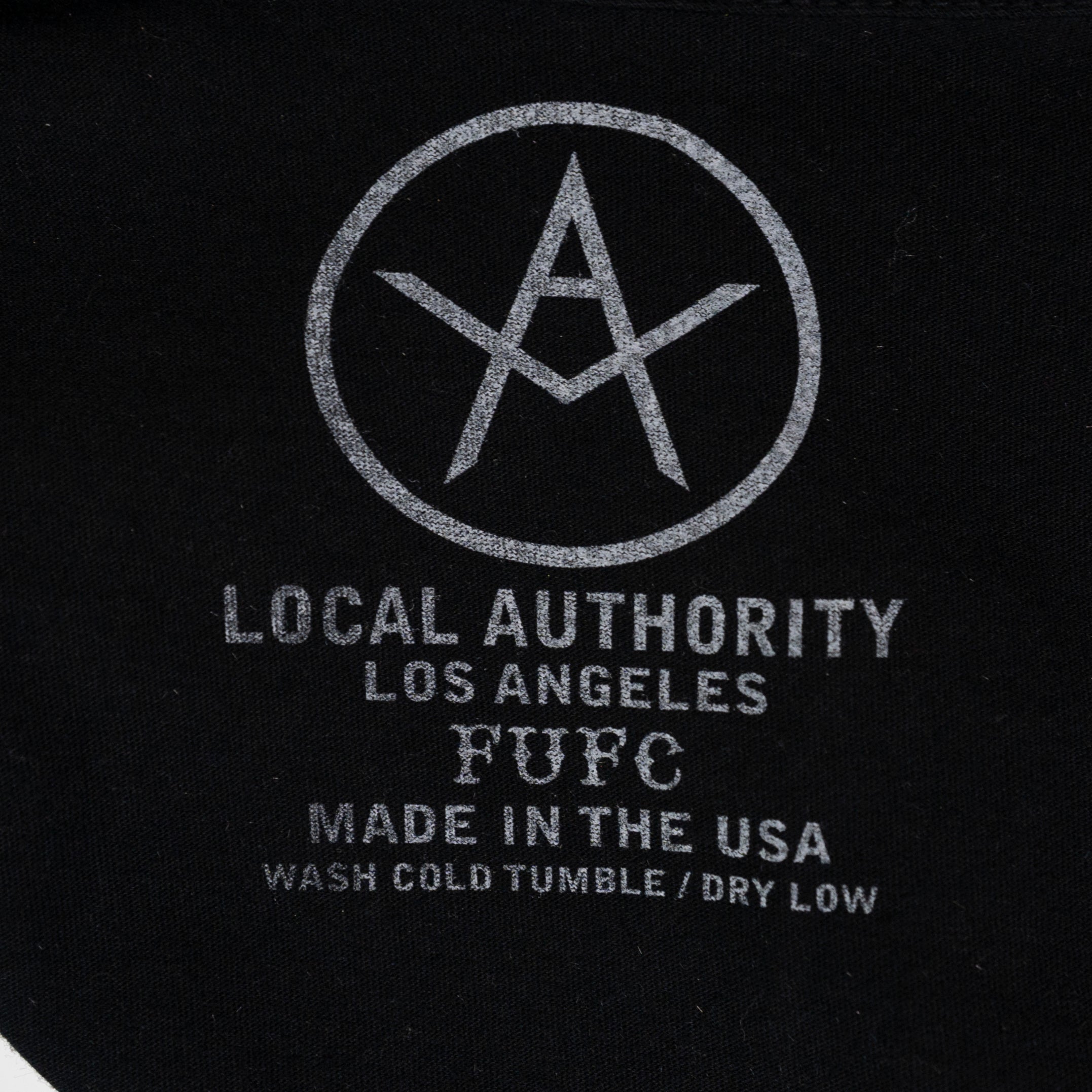 Local Authority LA Hollywood And She Did Graphic Cotton Crew Neck Tee Shirt XS