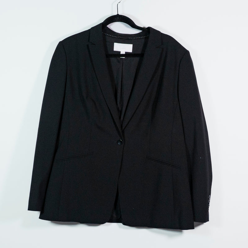 Hugo Boss Women's Jabina Wool Blend One Button Blazer Jacket 14