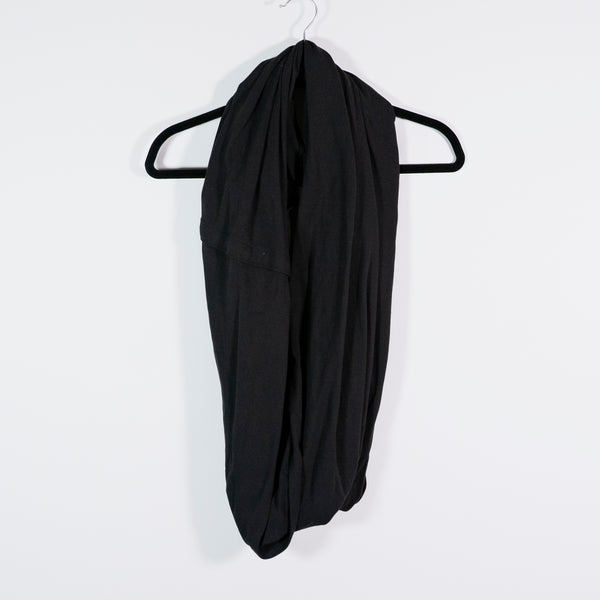 Lululemon Vinyasa Scarf Align Multi Way Snap Button Infinity Wrap Shawl Black
