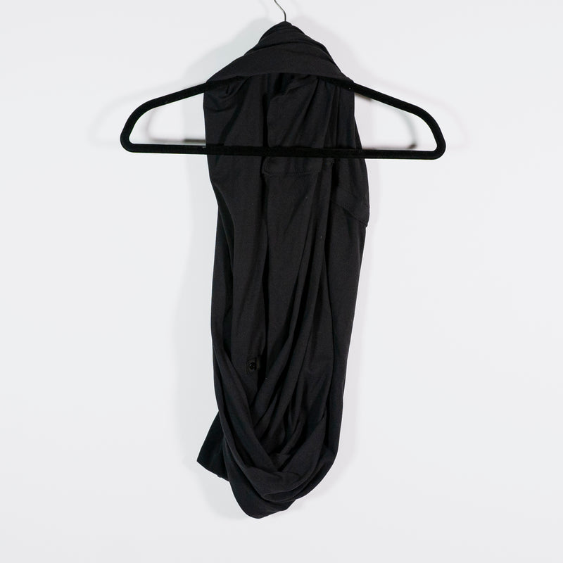 Lululemon Vinyasa Scarf Align Multi Way Snap Button Infinity Wrap Shawl Black