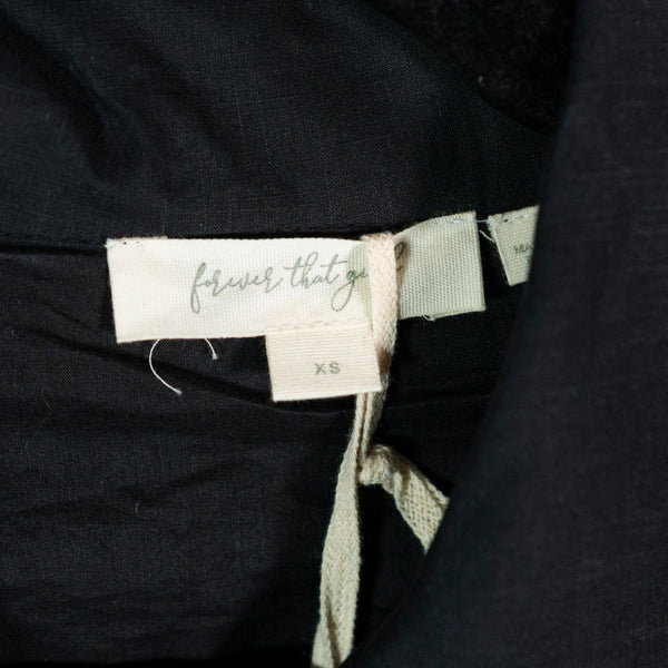 NEW Anthropologie Forever That Girl Lacey Cotton Button Front Collared Dress XS