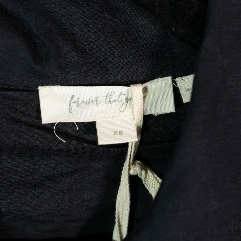 NEW Anthropologie Forever That Girl Lacey Cotton Button Front Collared Dress XS