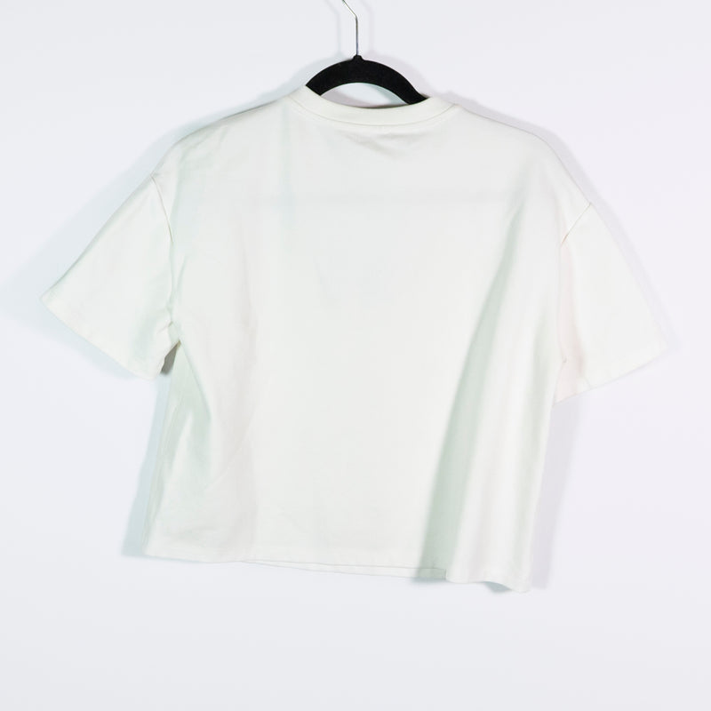 Area Crystal Rhinestone Jewel Diamond Cut Out Butterfly Short Sleeve Tee Shirt