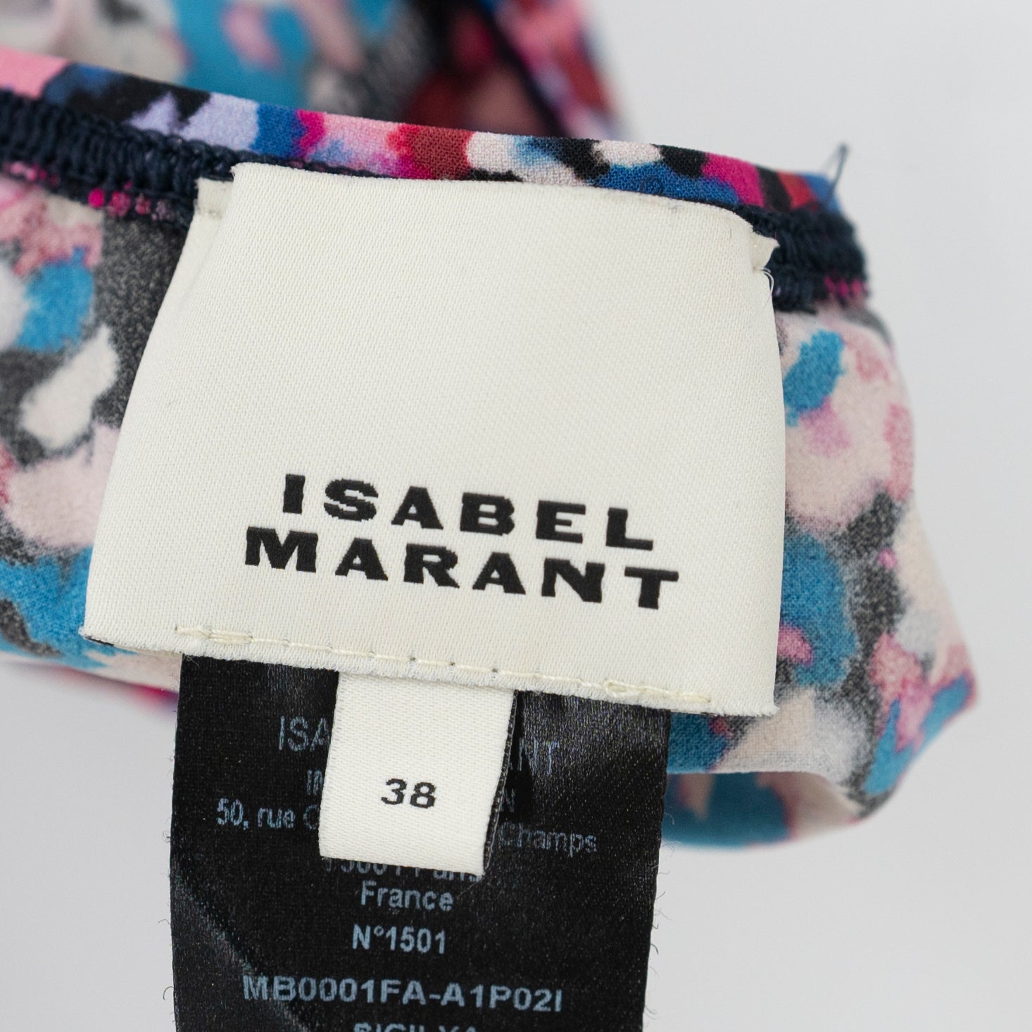 Isabel Marant Sicilya One Shoulder Ruffled Printed Bathing Swimsuit 38
