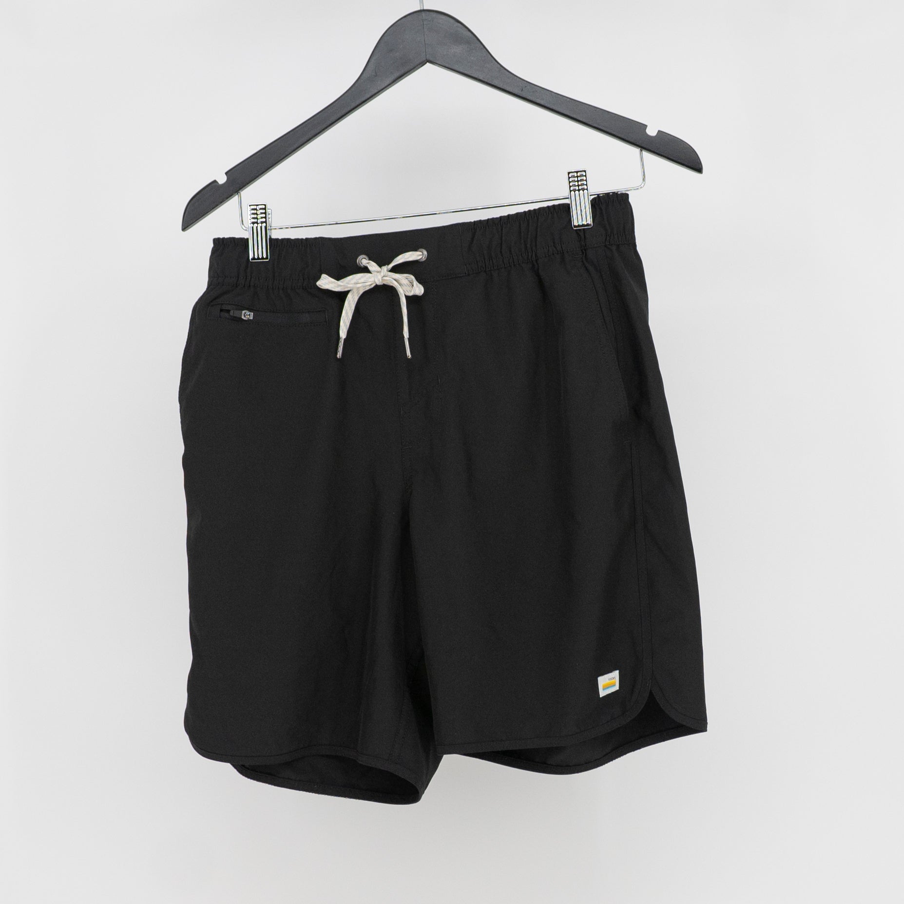 Vuori Men's Banks Short Unlined Athletic Work Out 7" Inseam Black Small