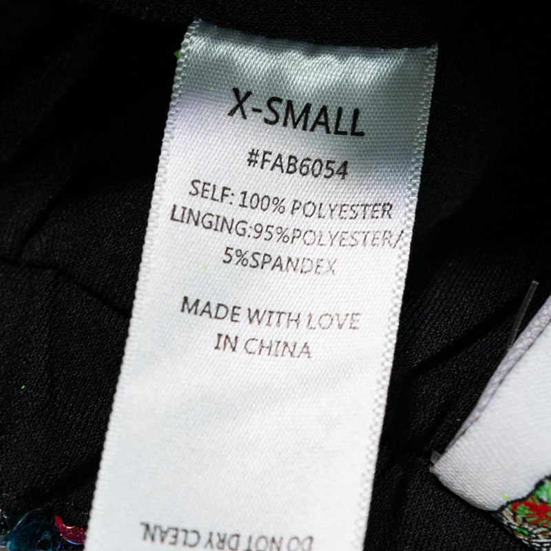 Meghan Fabulous LA Sequin Glitter Sparkle Party Chic Flare Pants Lime Glitter XS