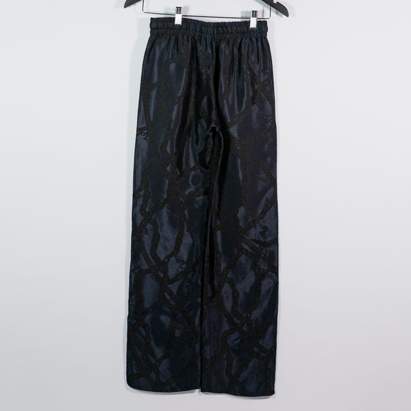 Zadig &amp; Voltaire Pomy Jac Chains Sateen Print Pattern Straight Leg Trouser Pants