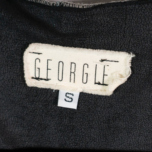 Georgie Sequin Glitter Sparkle Embellished Sleeveless Moto Vest Jacket Small