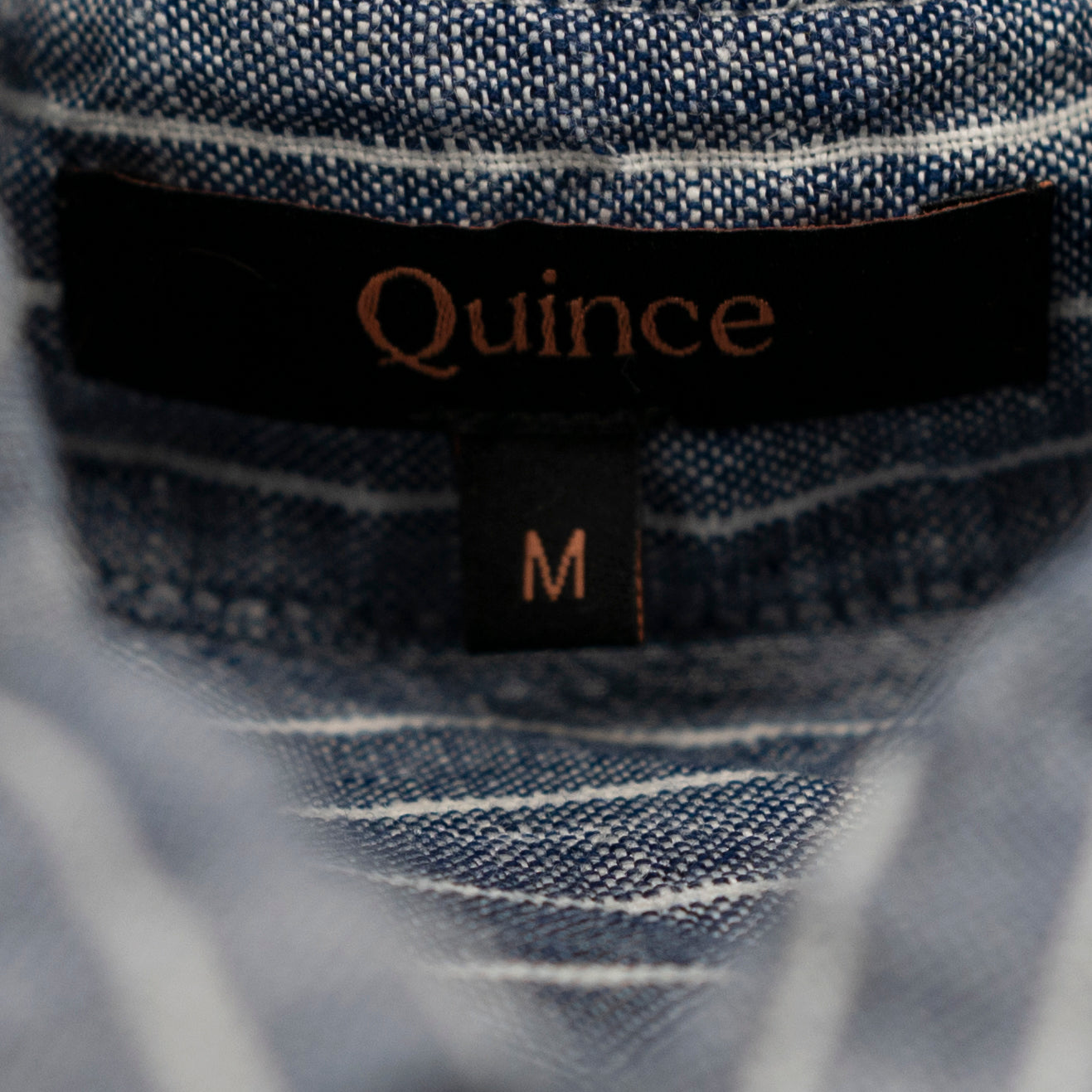 Quince Women's 100% European Linen Short Sleeve Button Down Camp Shirt Chambray