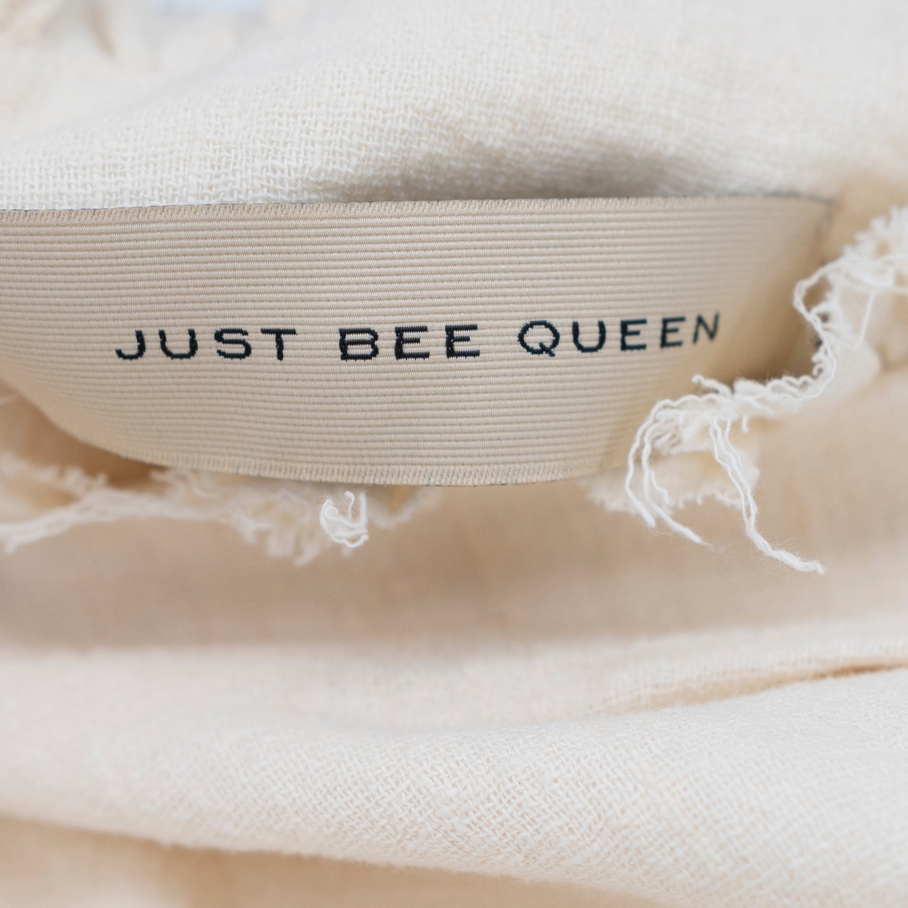 Just Bee Queen Nova Cotton Cut Out Halter Neck Crop Tank Top Ivory Small