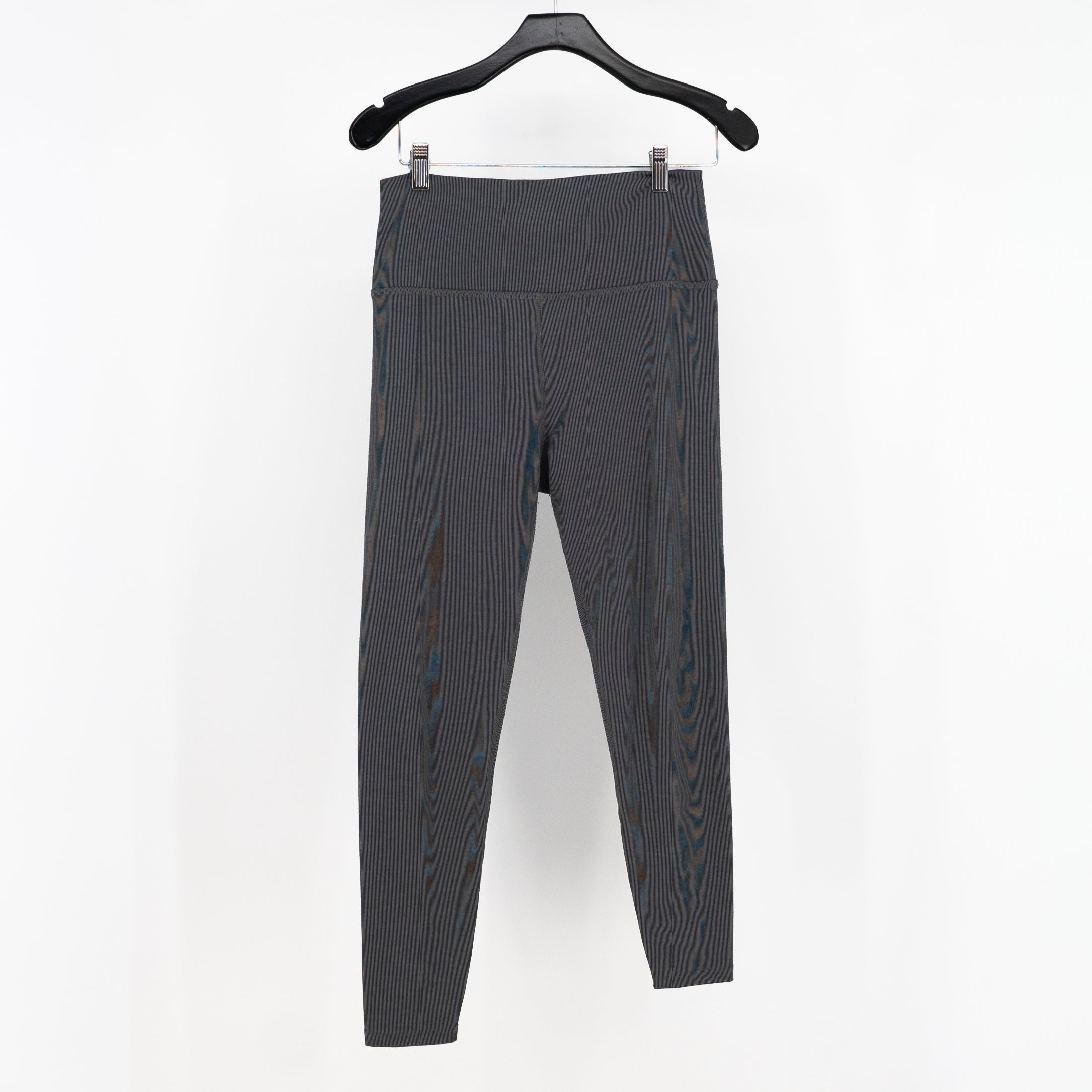 Beyond Yoga Women's Heather Rib Midi High Waisted Leggings Gray XL
