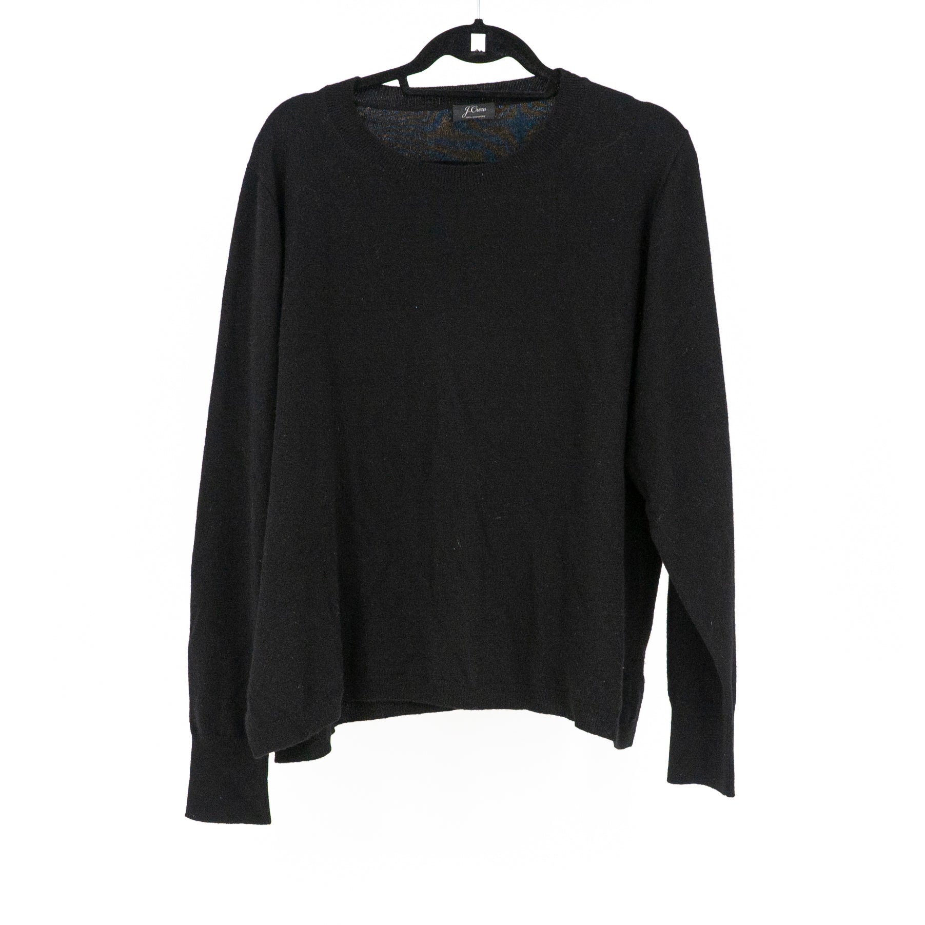 J. Crew Women's Cashmere Knit Slim Fit Crewneck Pullover Long Sleeve Sweater XL