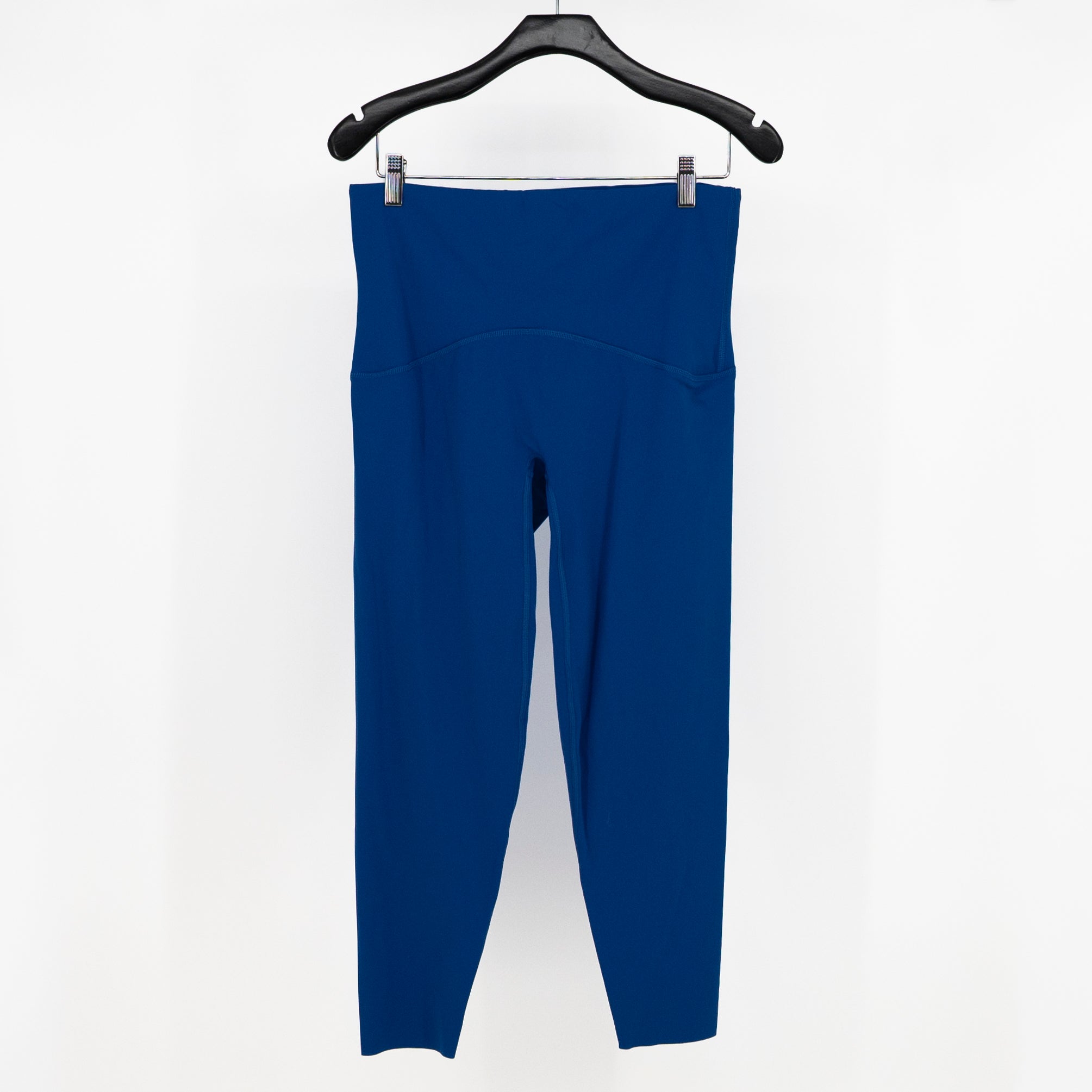 Spanx Women's Booty Boost 7/8 High Waisted Crop Athletic Leggings Blue XL