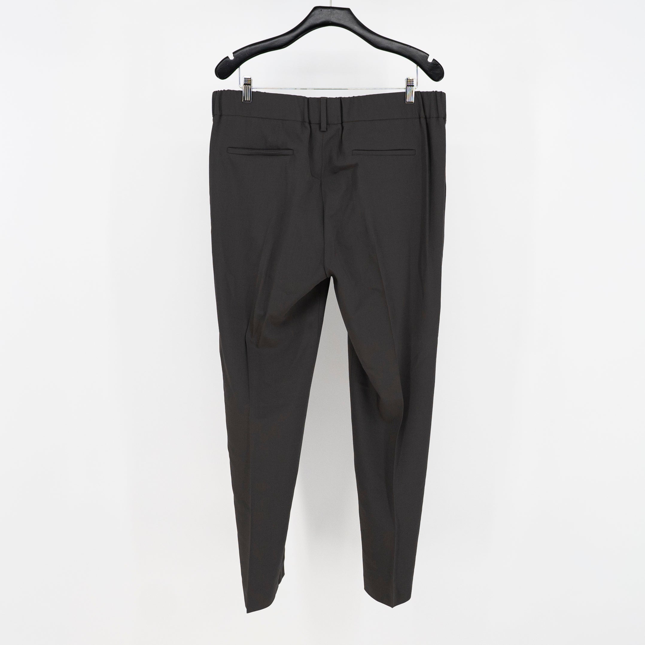 Brunello Cucinelli Women's Made in Italy Wool Blend Stretch Mid Rise Ankle Pants