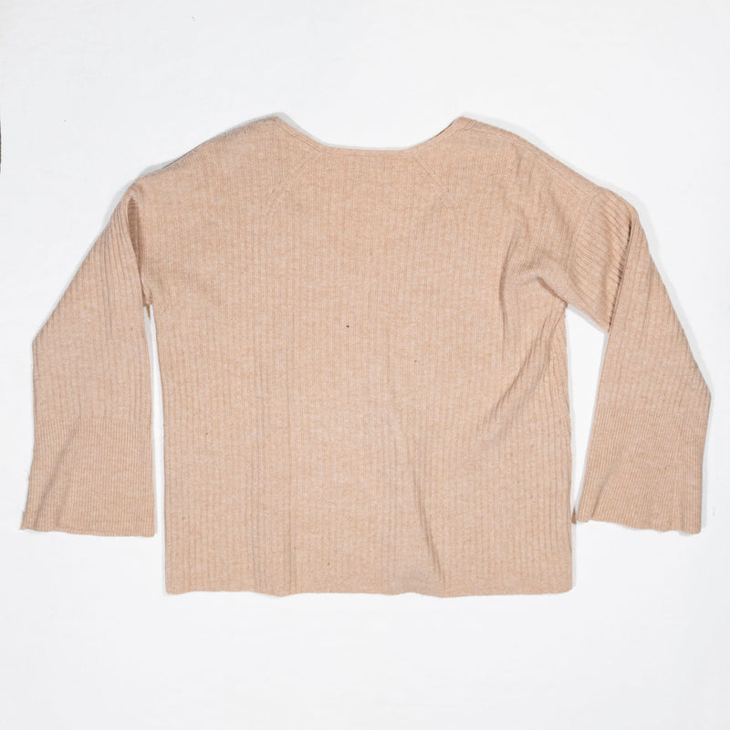 Rag & Bone Women's Merino Wool Knit Stretch V Neck Long Sleeve Pullover Sweater