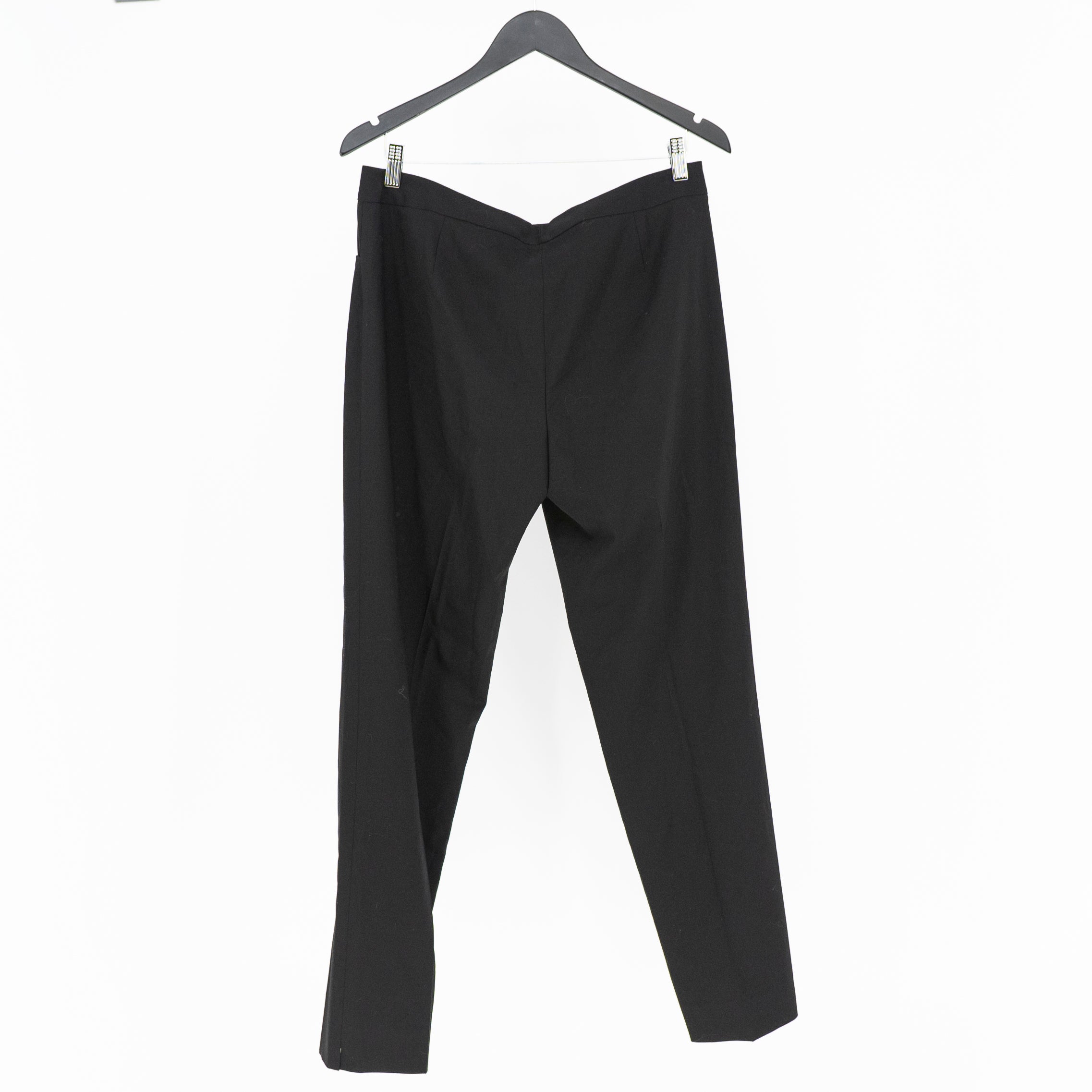 NEW Lafayette 148 Irving Women's Straight Leg Stretch Wool Trouser Pants Black 8