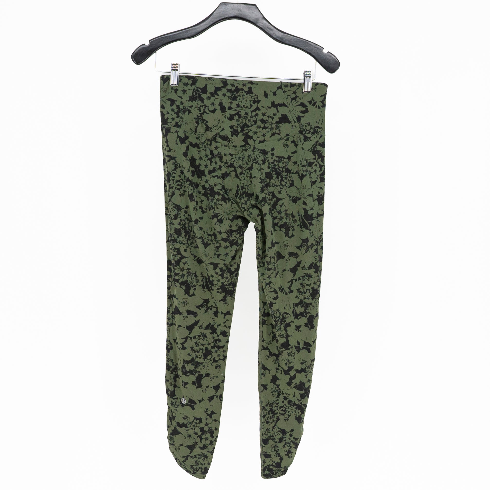 Lululemon All You Do Tight 25" Efflorescent Barracks Green Black Leggings 8