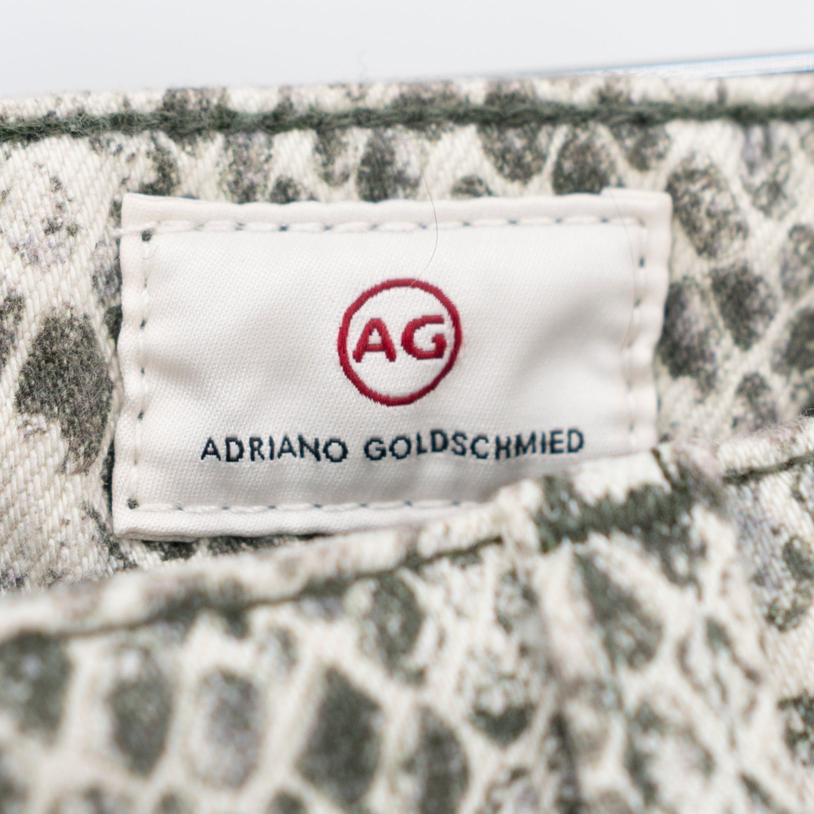 NEW AG Adriano Goldschmied Cotton Skinny Leg Jeans Syidda Snake Print 31