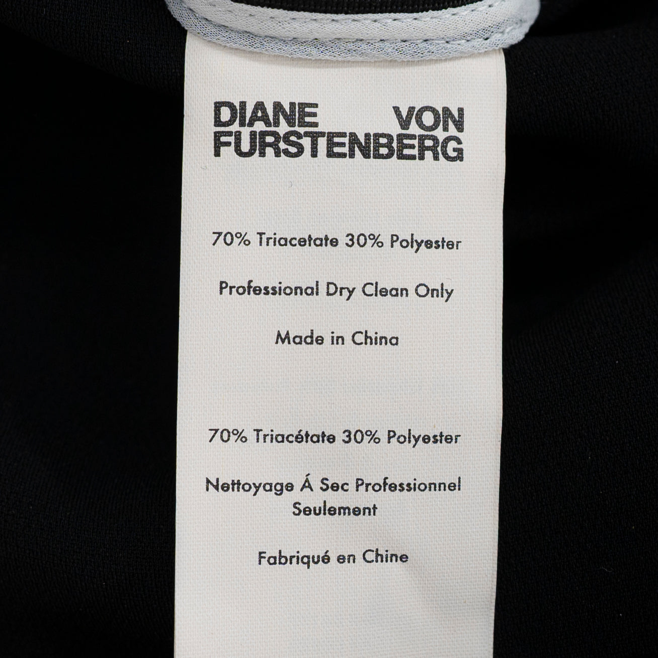 Diane Von Furstenberg One Shoulder Faux Wrap Midi Dress Black White 8