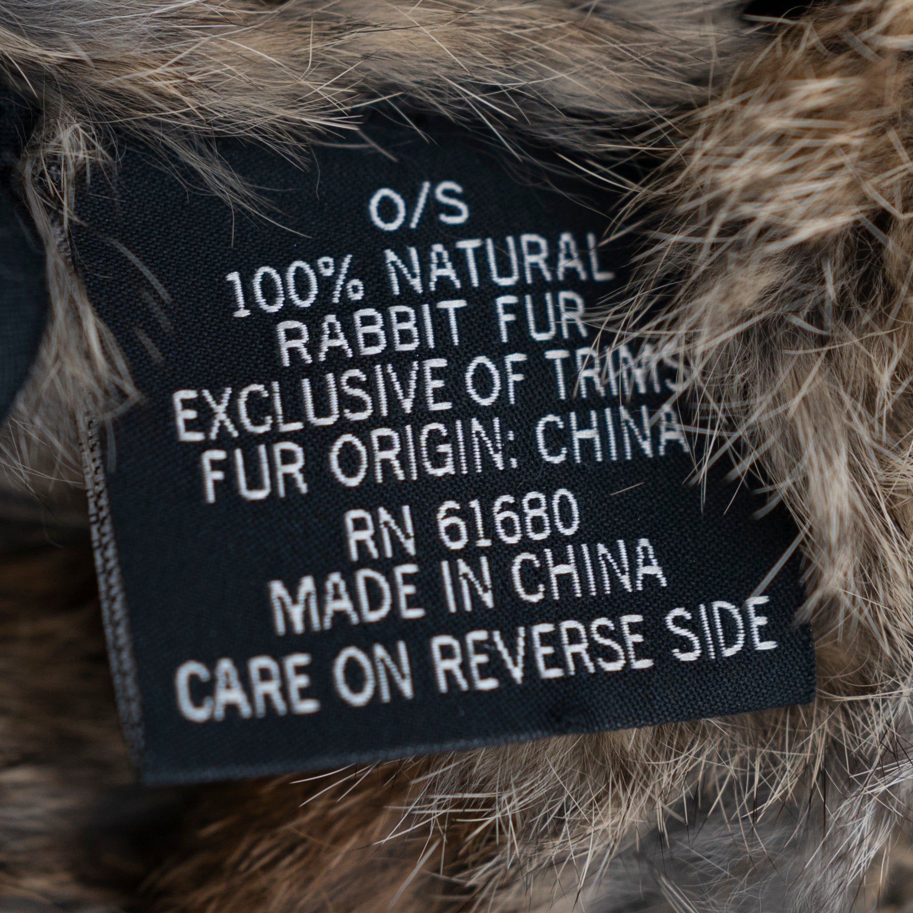 525 America Luxe Natural Rabbit Fur Infinity Scrap Wrap Shawl Brown Tan