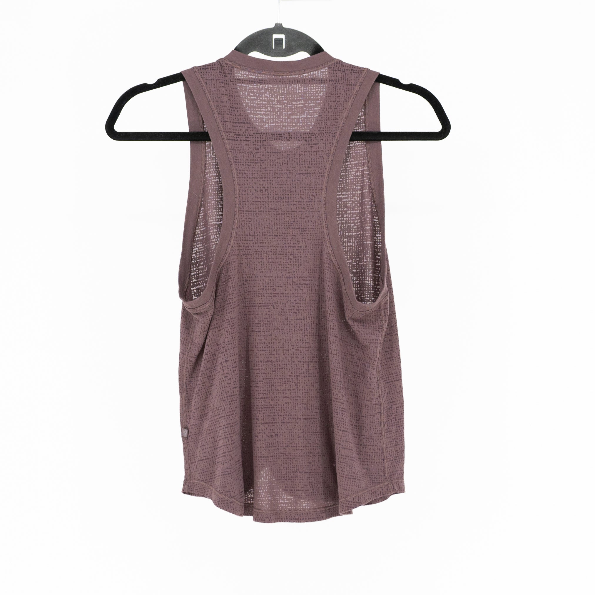 Lululemon Women's Semi Sheer Crew Neck Sleeveless Athletic Tank top Purple M