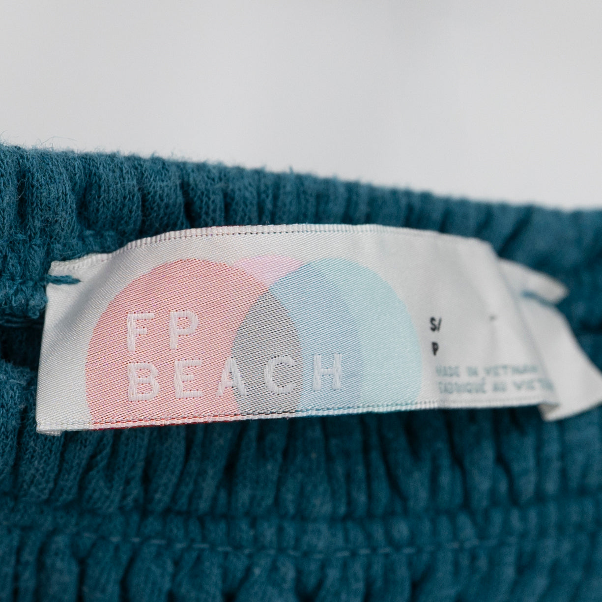 Free People Beach Homecoming Linen Blend Smocked Jumpsuit Jumper Super Sonic S