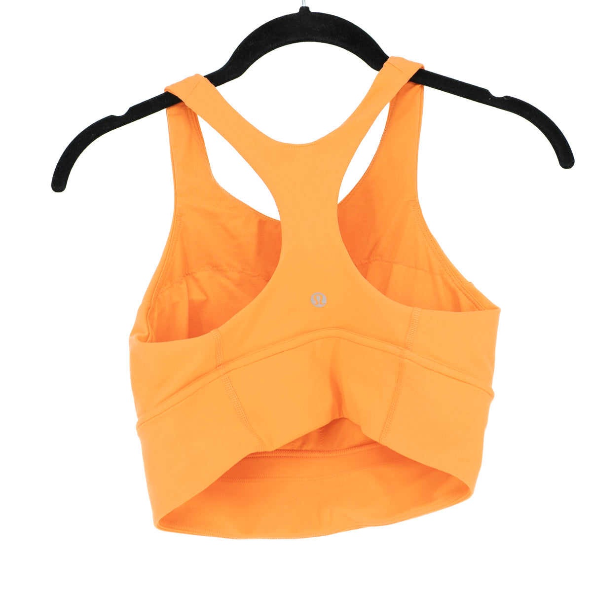 Lululemon Women's Wunder Train Longline Bra Fade Orange Frappe Sports Bra 8