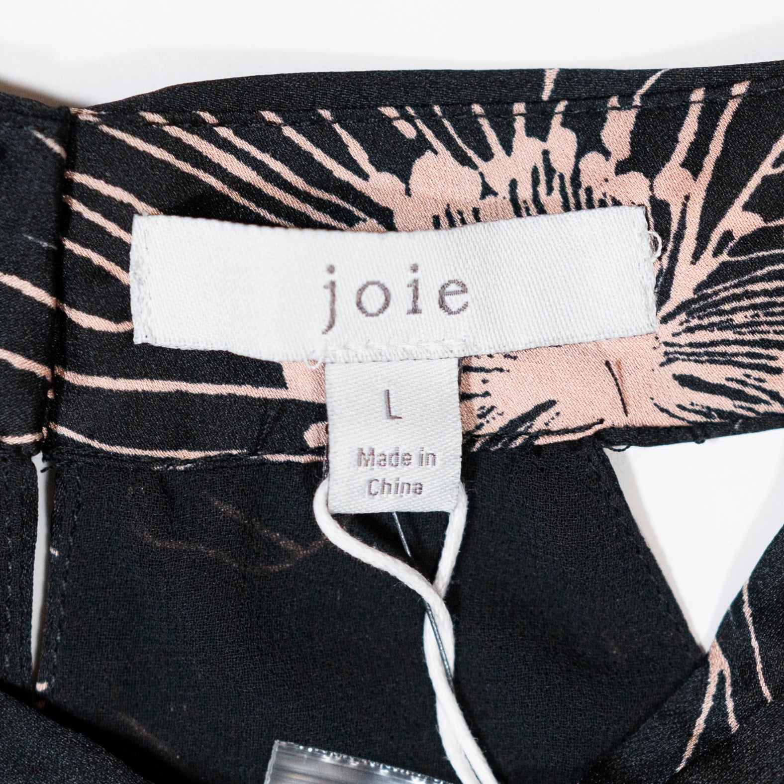 NEW Joie Cedra B Silk Chiffon Halter Neck Cut Out  Caviar Floral Print Blouse