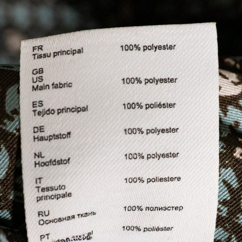 Claudie Pierlot Satin Floaty Collared Long Sleeve Button Down Horse Print Blouse