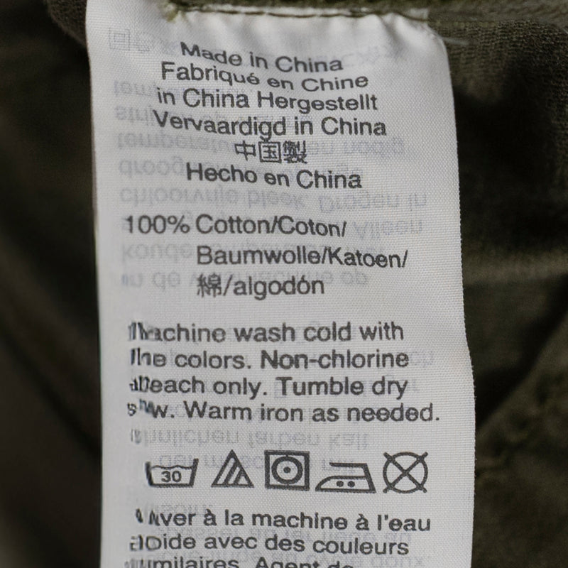 Madewell Women's Passage Cotton Poplin Zip Military Jacket Coat Desert Olive XS