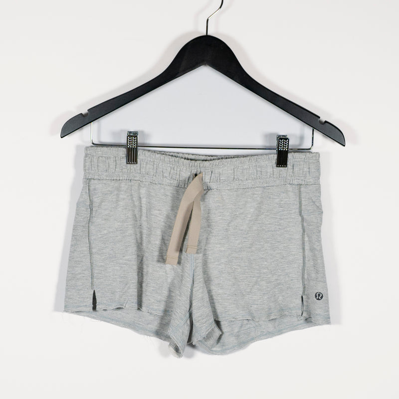 Lululemon Women's Scuba Casual Pull On Mini Lounge Athletic Shorts Gray Small
