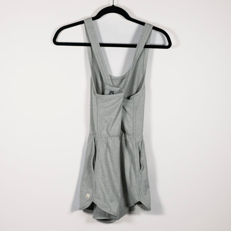 Vuori Women's Halo Retro Dream Knit Ultra Soft Romper Playsuit Pale Grey Heather