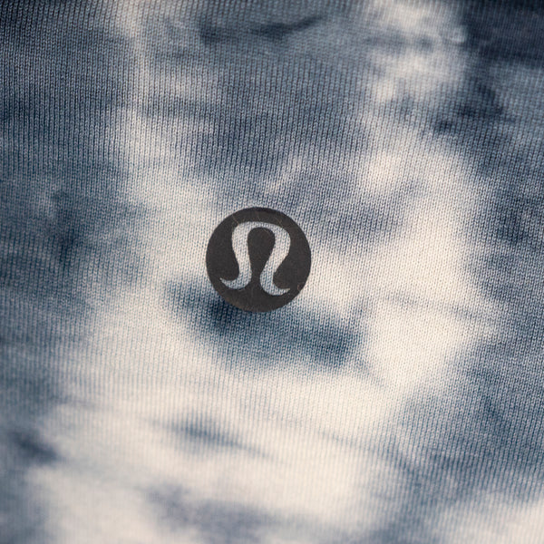 Lululemon Back In Action Long Sleeve Shirt Shibori Square Ocean Air True Navy S