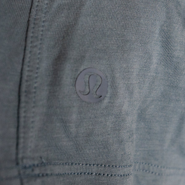 Lululemon Women's All Yours Cotton Crew Neck Short Sleeve Tee Shirt Utility Blue