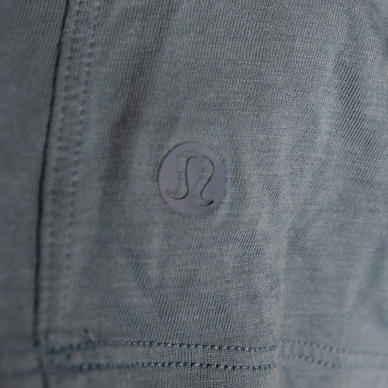 Lululemon Women's All Yours Cotton Crew Neck Short Sleeve Tee Shirt Utility Blue