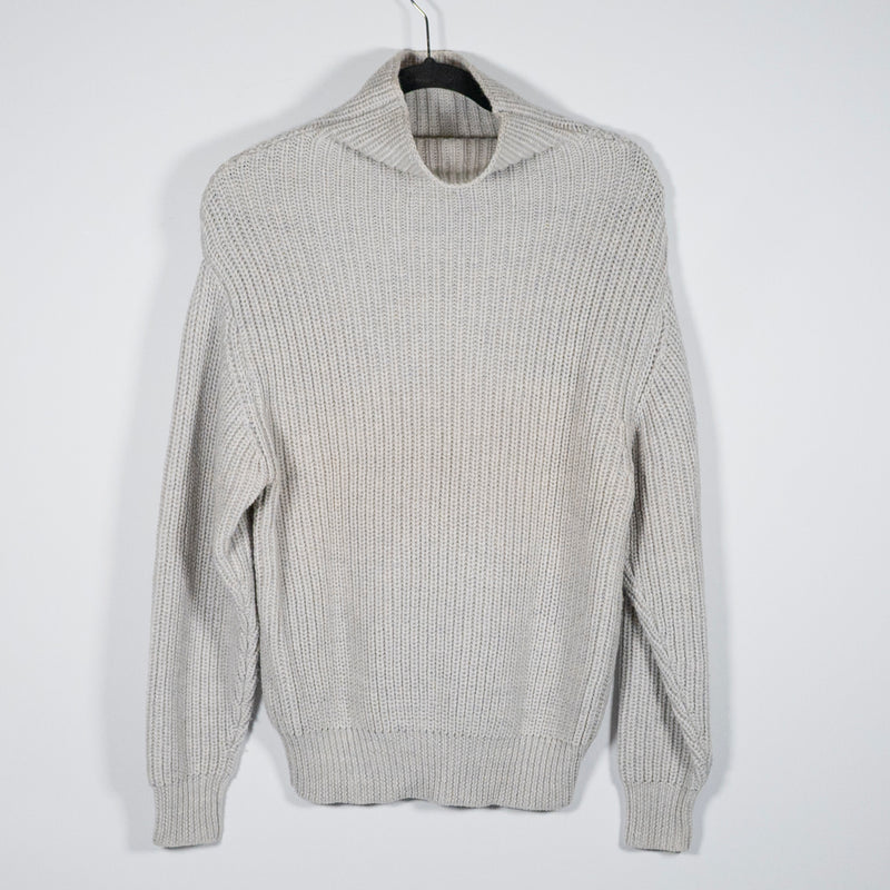 Wilfred Aritzia Montpellier Relaxed Merino Wool Knit Pullover Turtleneck Sweater