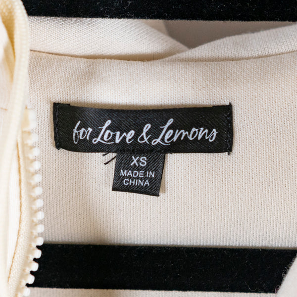 For Love And Lemons Cozy Crop Sherpa Teddy Pullover Hoodie Sweatshirt Sweater XS