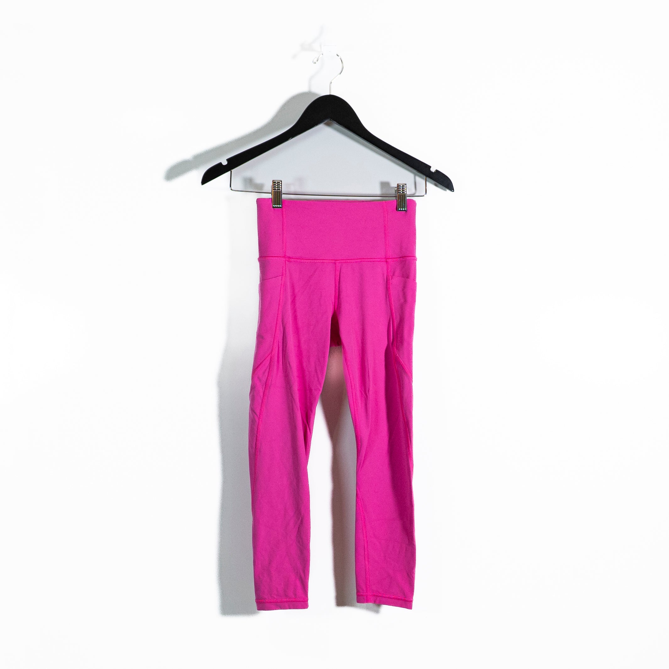 Athleta Women's Stash High Rise Athletic Work Out 7/8 Leggings Pink XXS