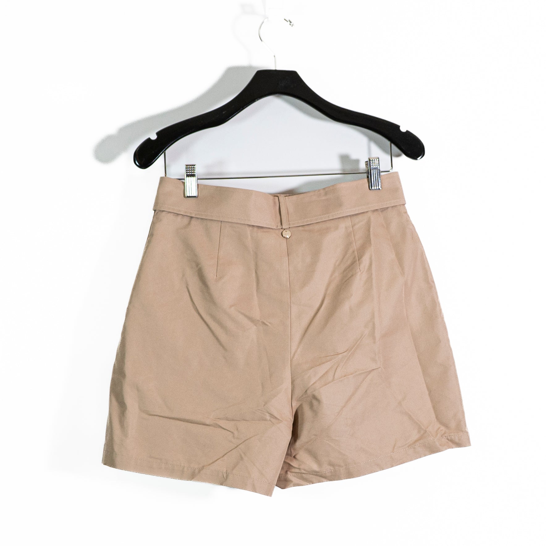 Liu Jo Milano Cotton Poplin Khaki Button Front Mini Khaki Beige Skort 6