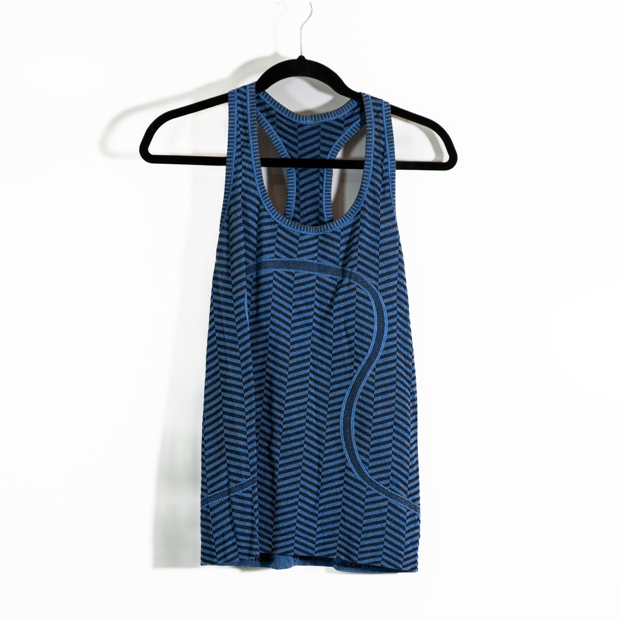 Lululemon Swiftly Tech Tank Top Racerback Heathered Harbor Blue Herringbone 6