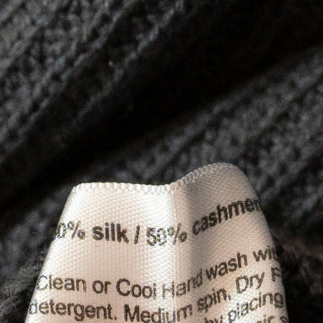 Eskandar Silk Cashmere Knit Turtleneck Gray Black Colorblock Pullover Sweater