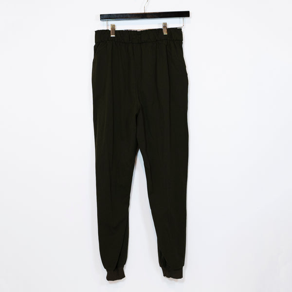 Lululemon Women's Stretch High-Rise Jogger Ankle Crop Pants Dark Olive Green 8