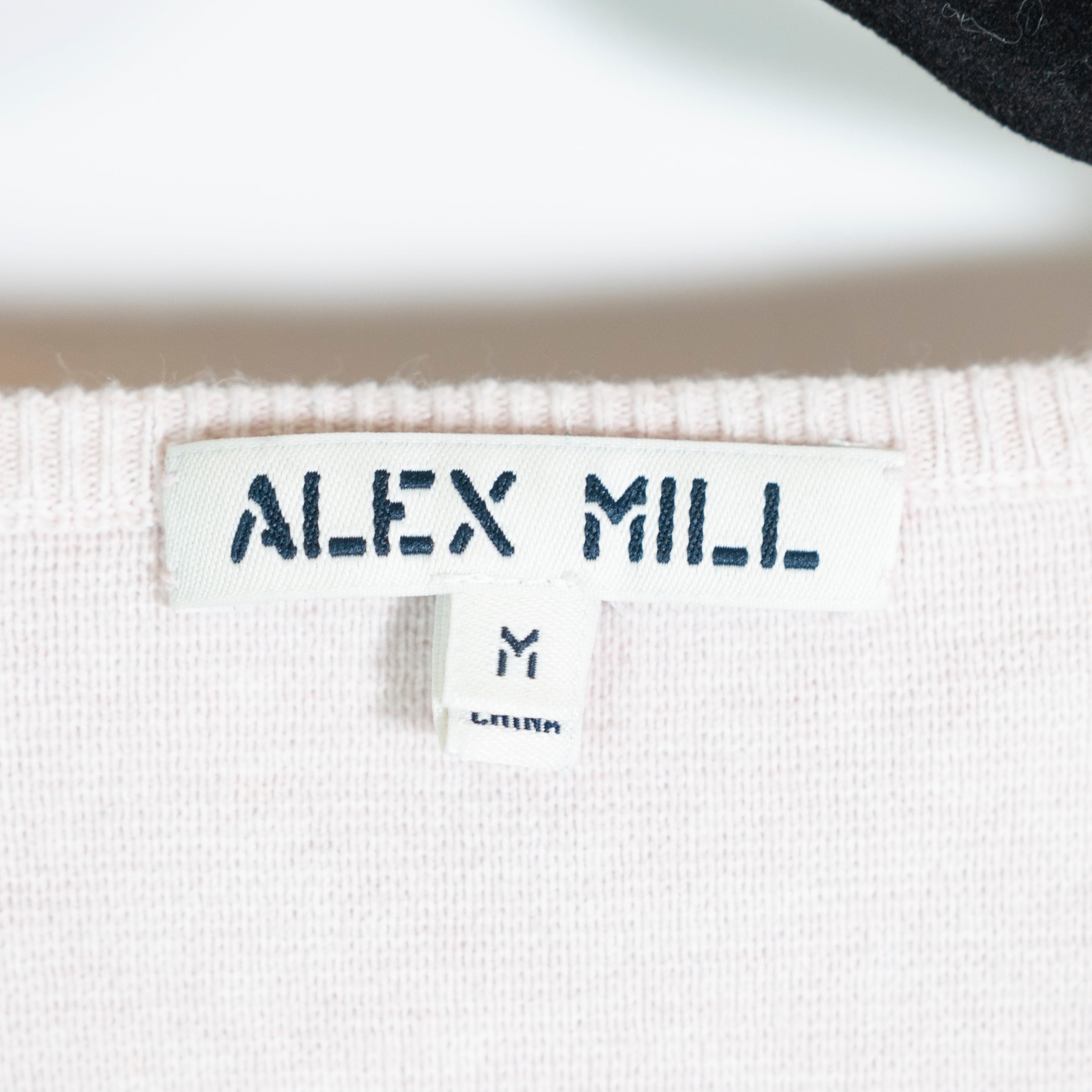 Alex Mill Women's Cotton Cashmere Knit Button Front Cardigan Sweater Pink Medium