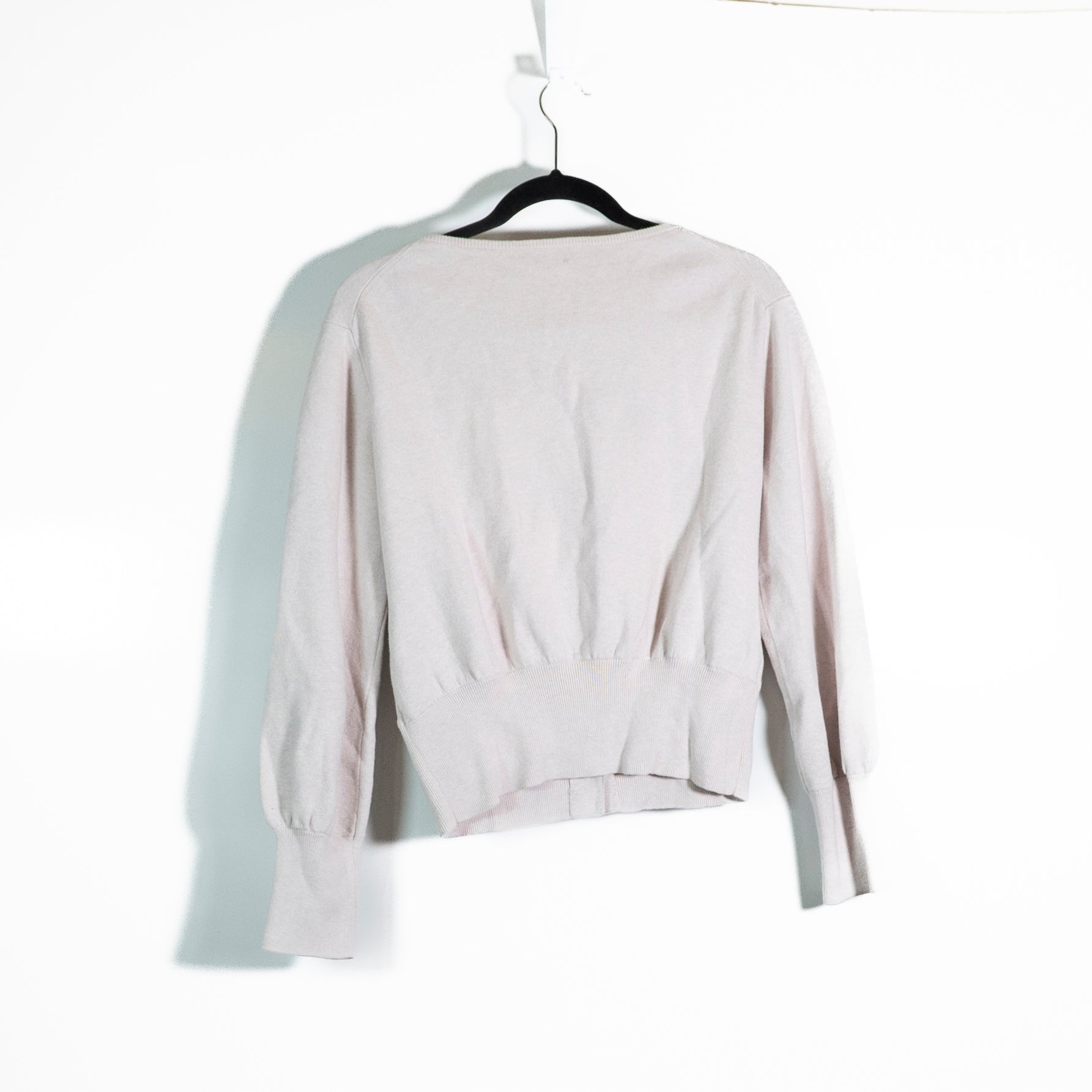Alex Mill Women's Cotton Cashmere Knit Button Front Cardigan Sweater Pink Medium
